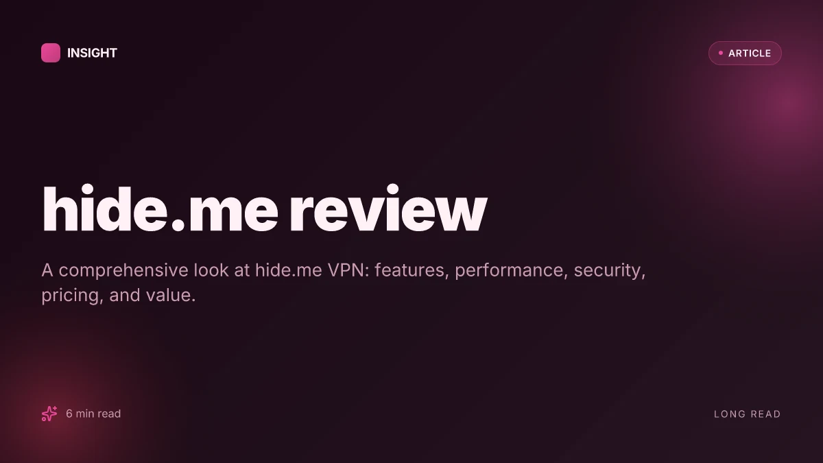 Hide.me review